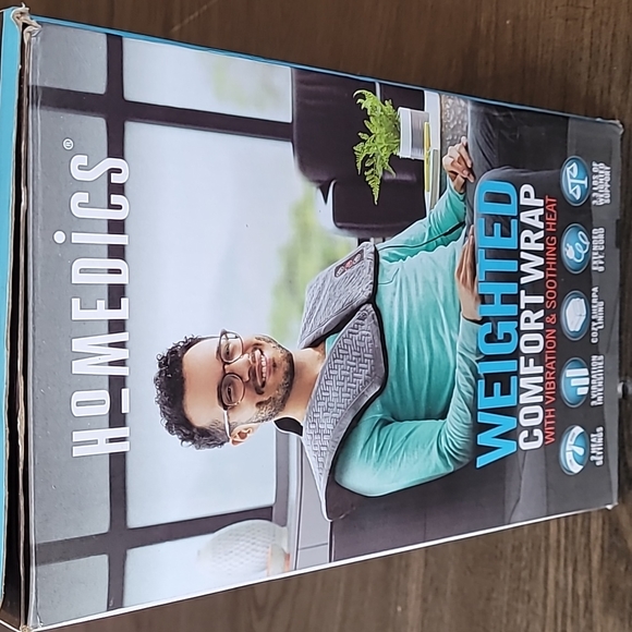 HomeMedics Weighted comfort wrap with vibration & soothing heat. - Picture 5 of 6